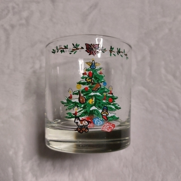 Montgomery Ward Holiday Collection Vintage (1979) Christmas Tree High Ball Glass - Picture 1 of 10